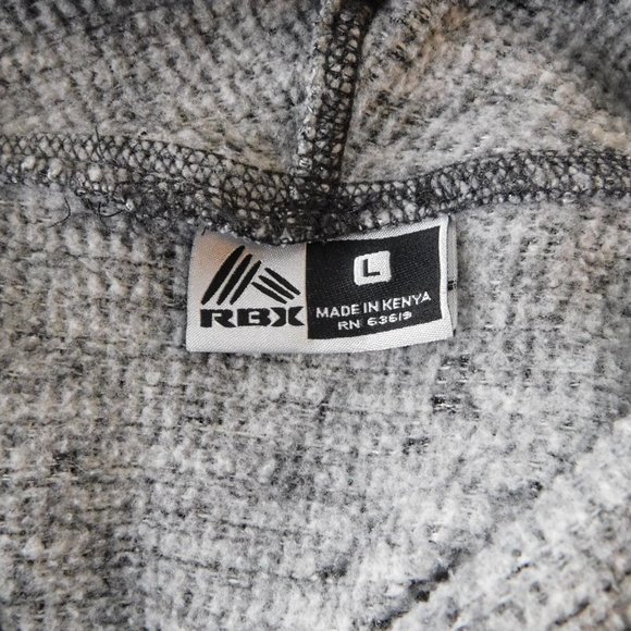 RBX "Funnel Neck" Grey Heather Pull-over Sweatshirt - Picture 9 of 10